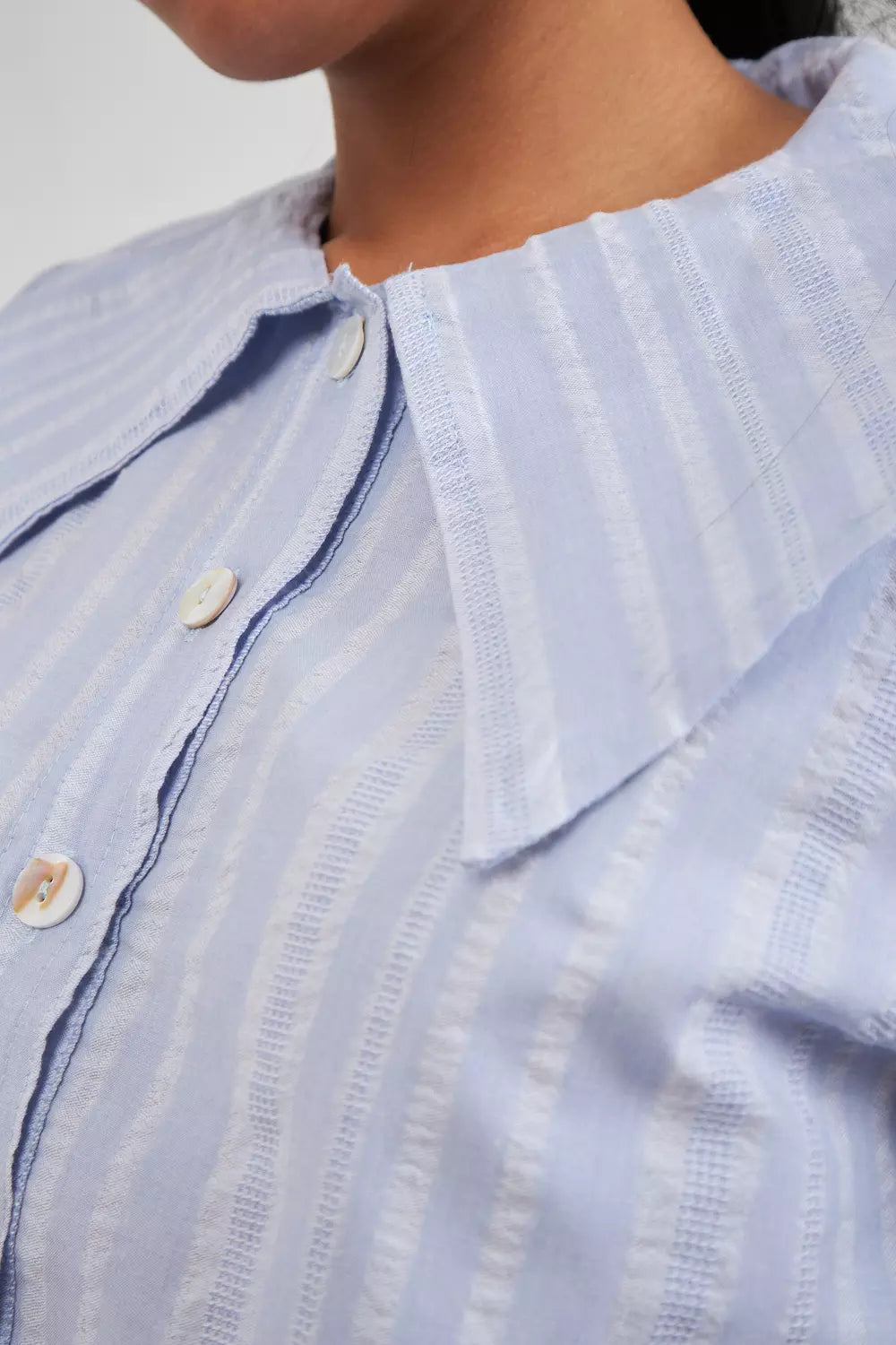 The Gelato Stripes Pan Collar Shirt