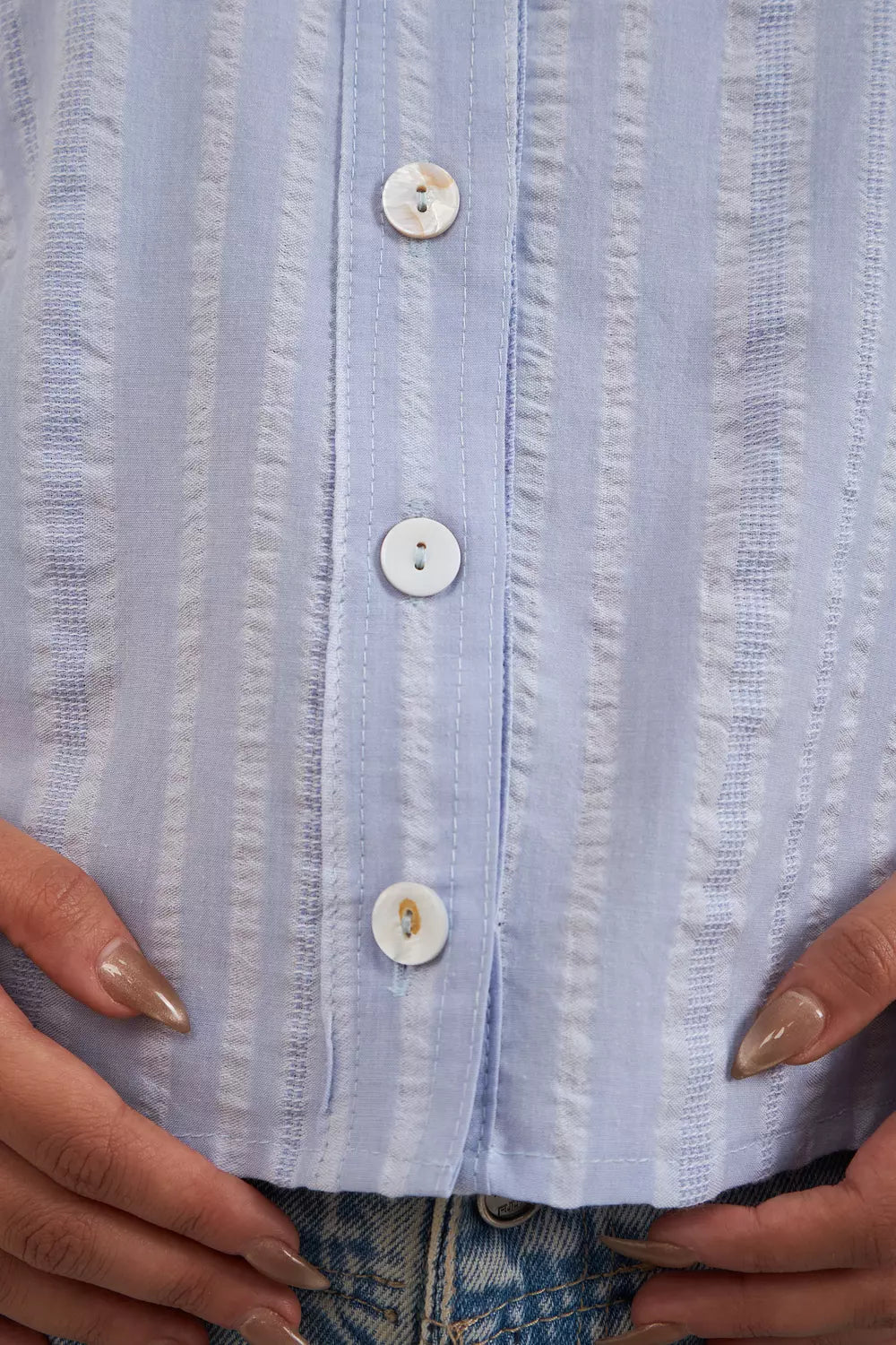 The Gelato Stripes Pan Collar Shirt