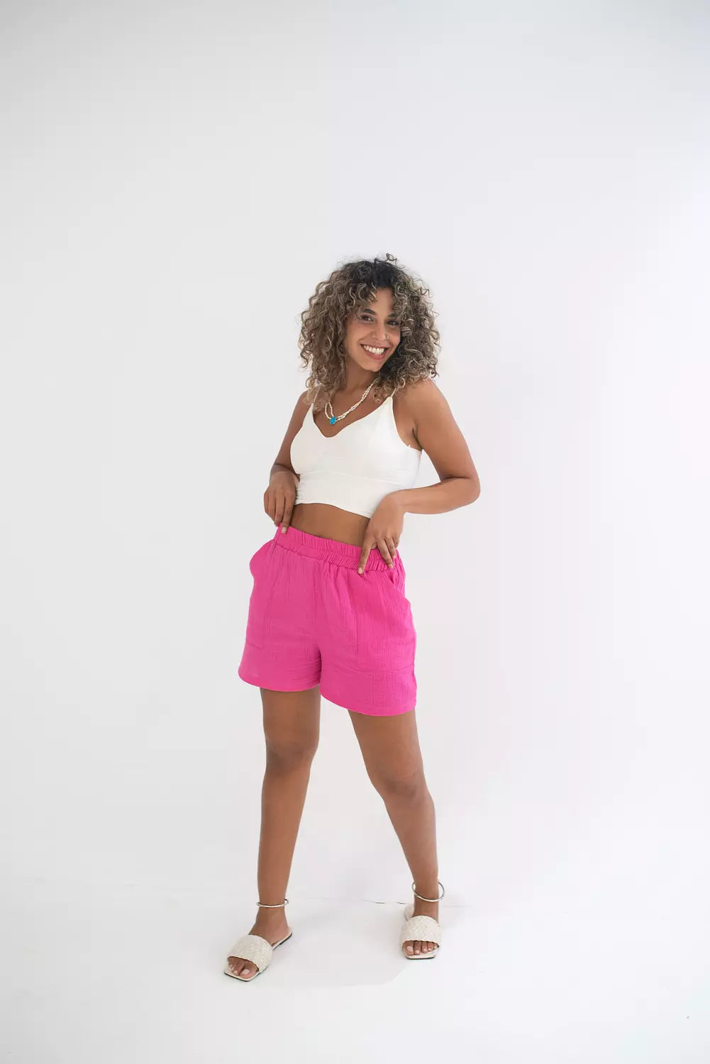Lime Bubble wide short