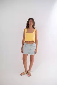 oversized bubble crop top
