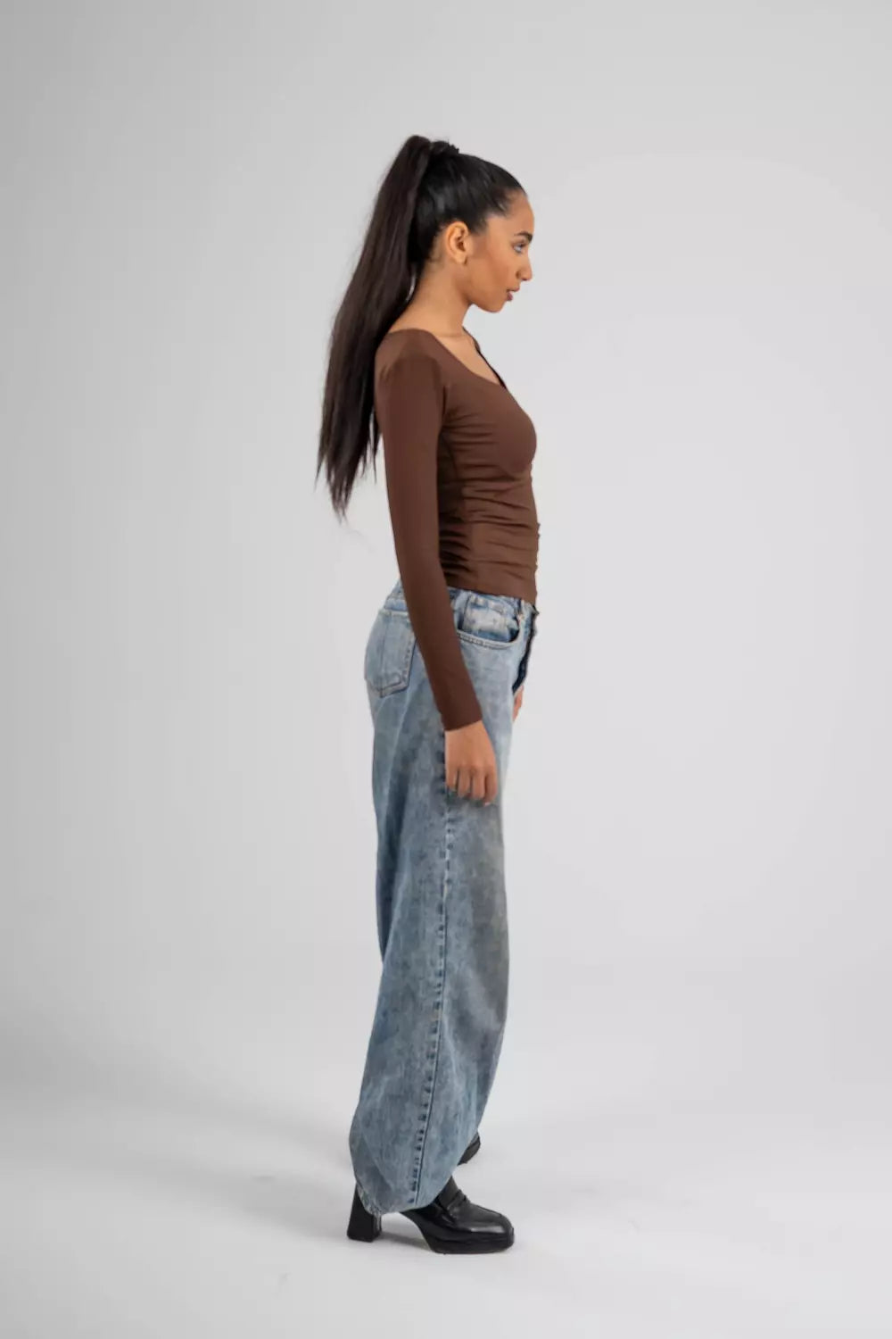 Squared Neck Top