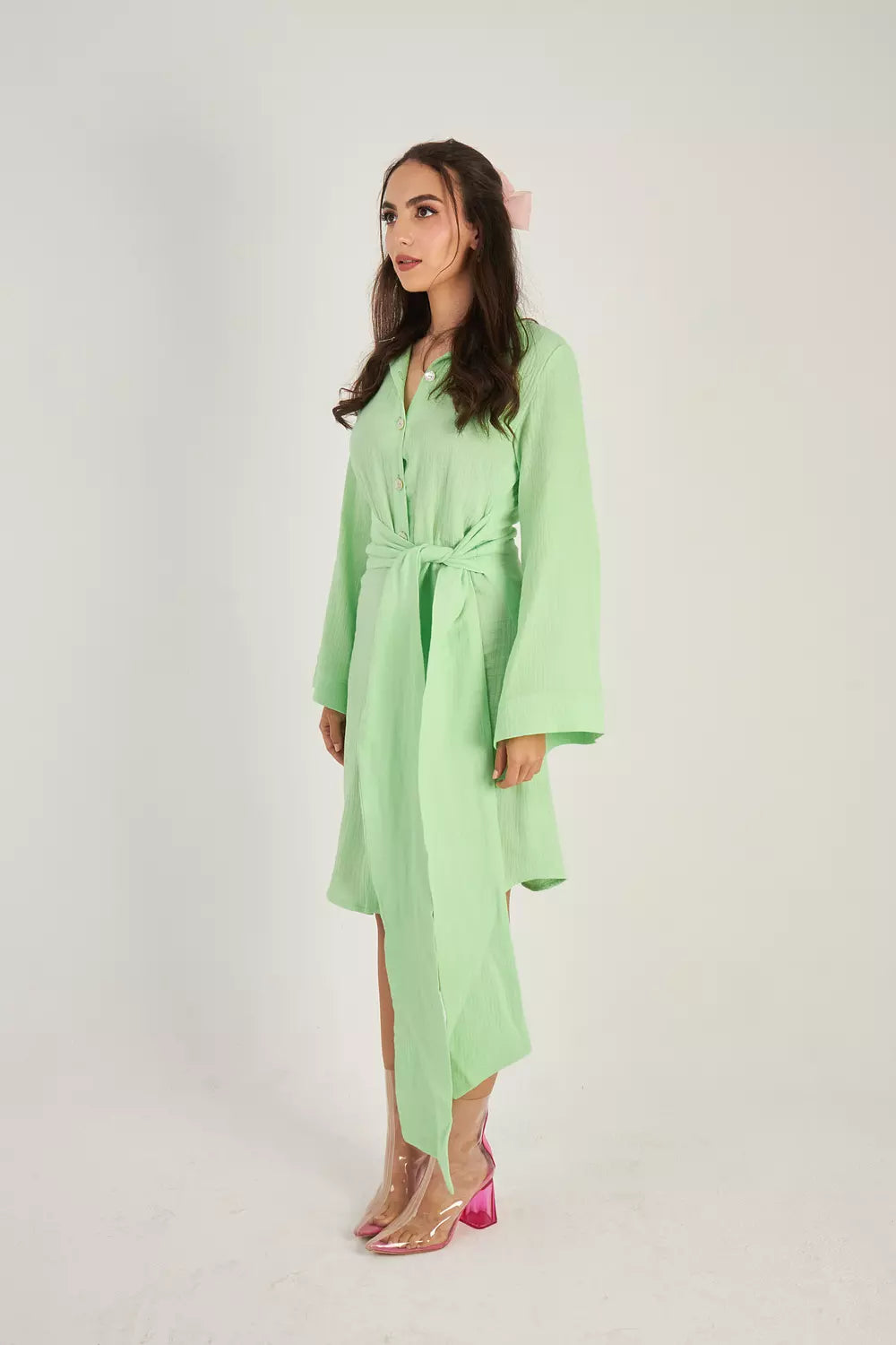 Bubbly Waist Wrap Chic Dress