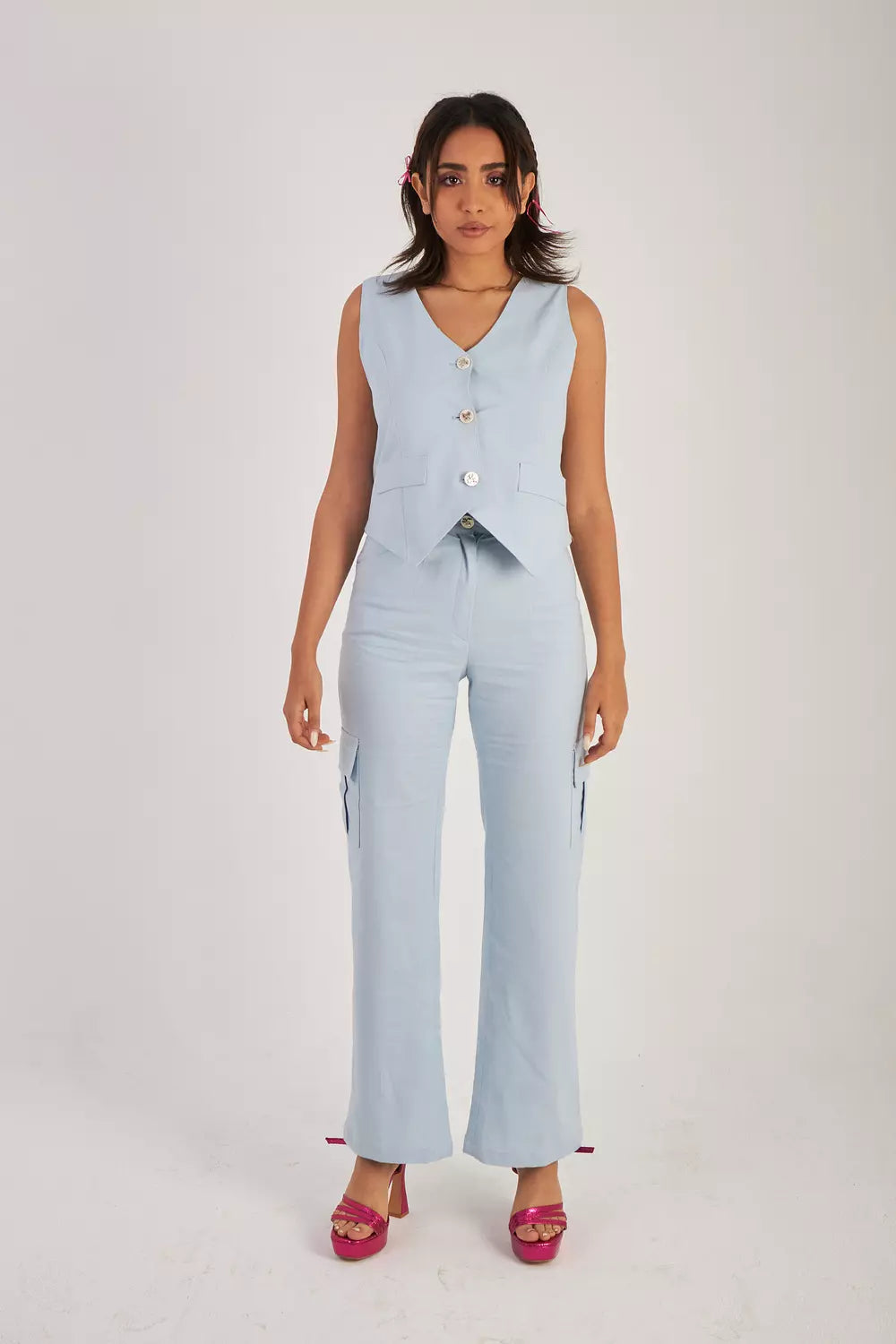 Eleganza Bow Vest Set