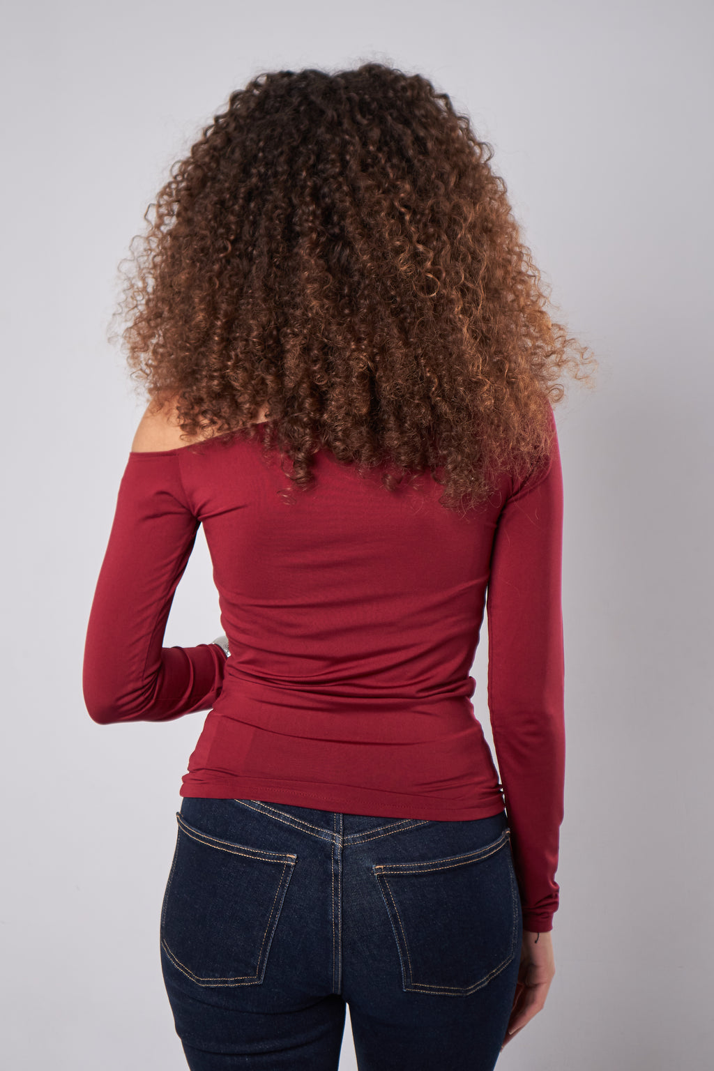 Asymmetric Off-Shoulder Ring Top