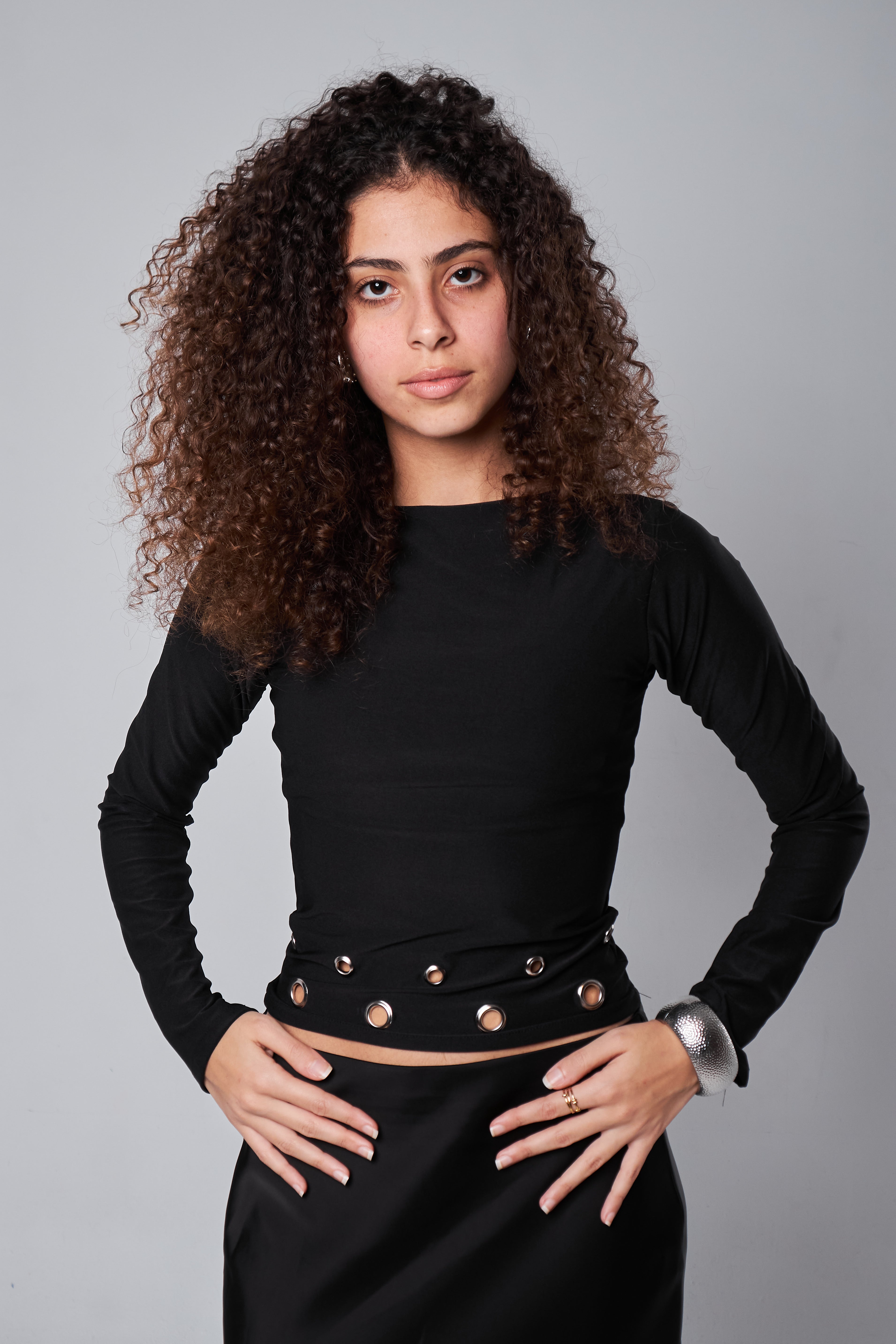 Ringed Hem Crop Top