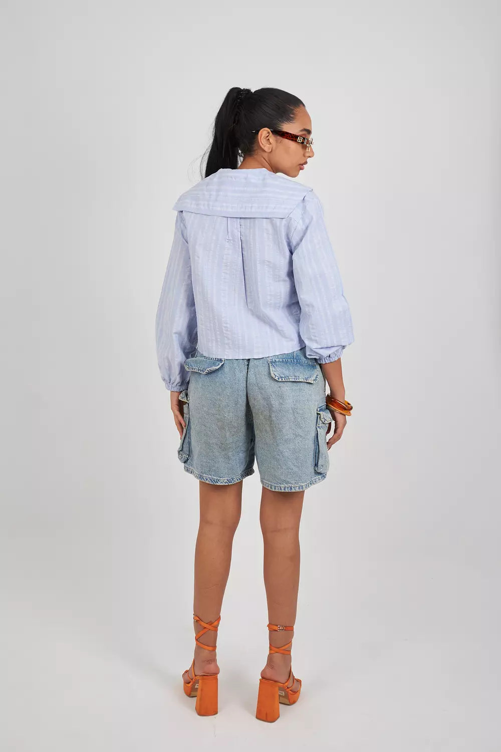The Gelato Stripes Pan Collar Shirt