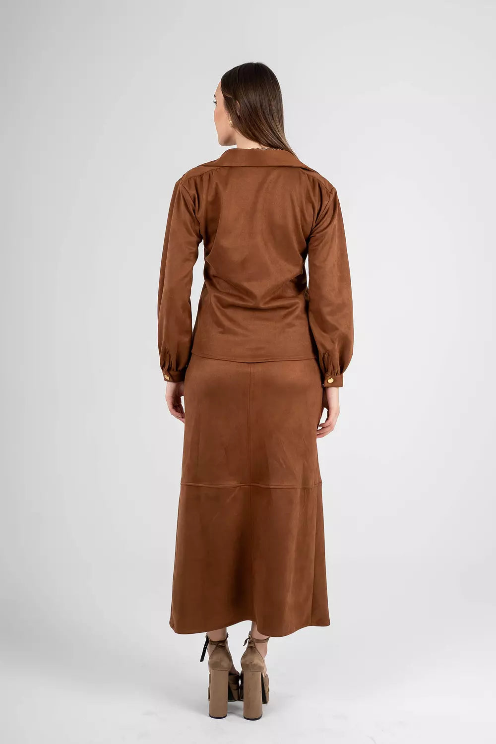 Luxe Suede Oversized Shirt