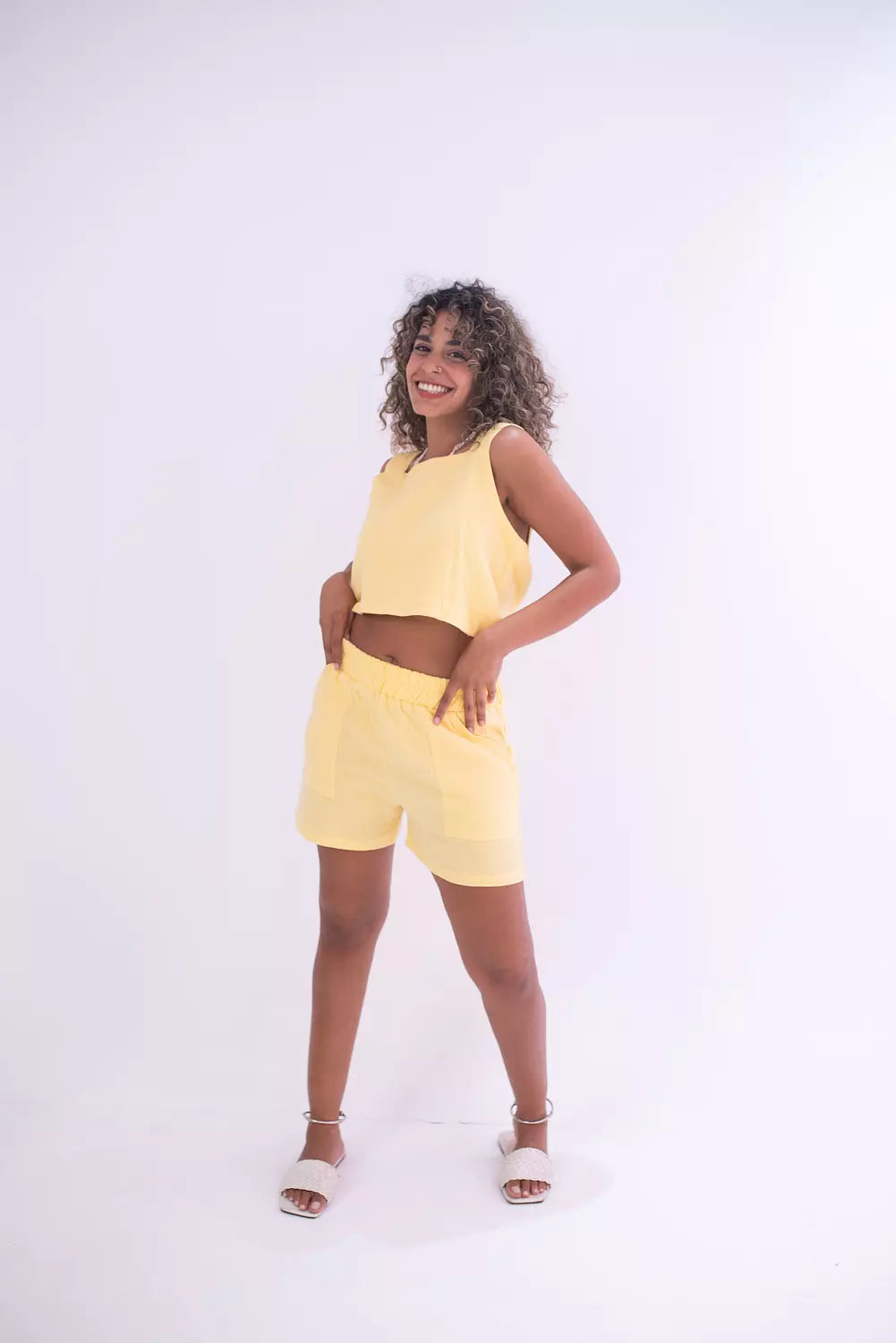 Lime Bubble wide short