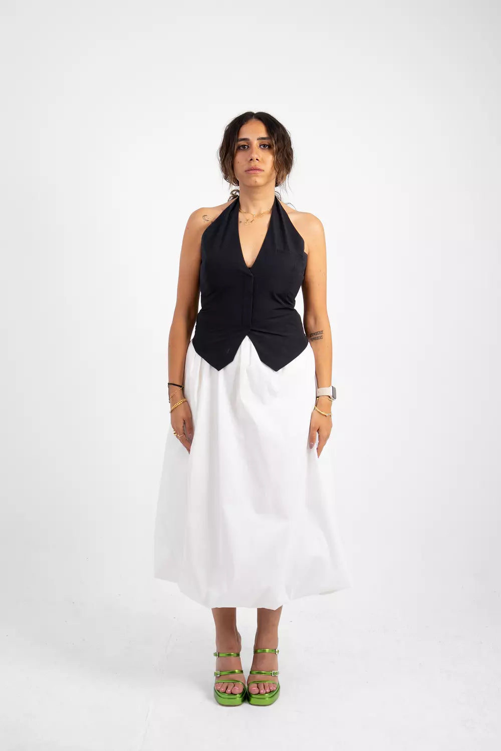 Midi Bubble Skirt