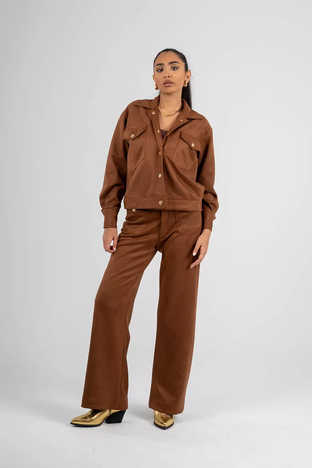 Luxe Suede Oversized Jacket