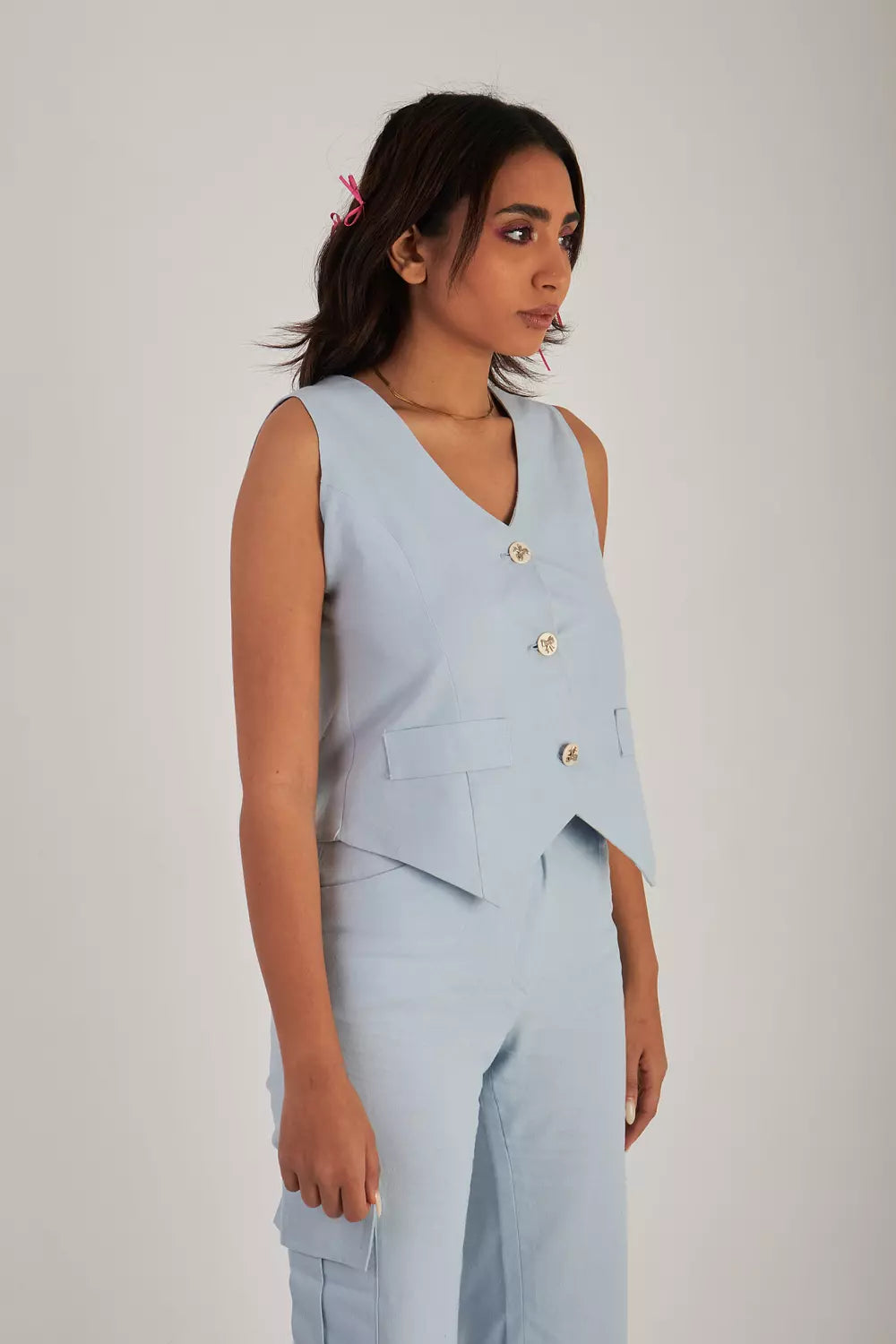 Eleganza Bow Vest Set