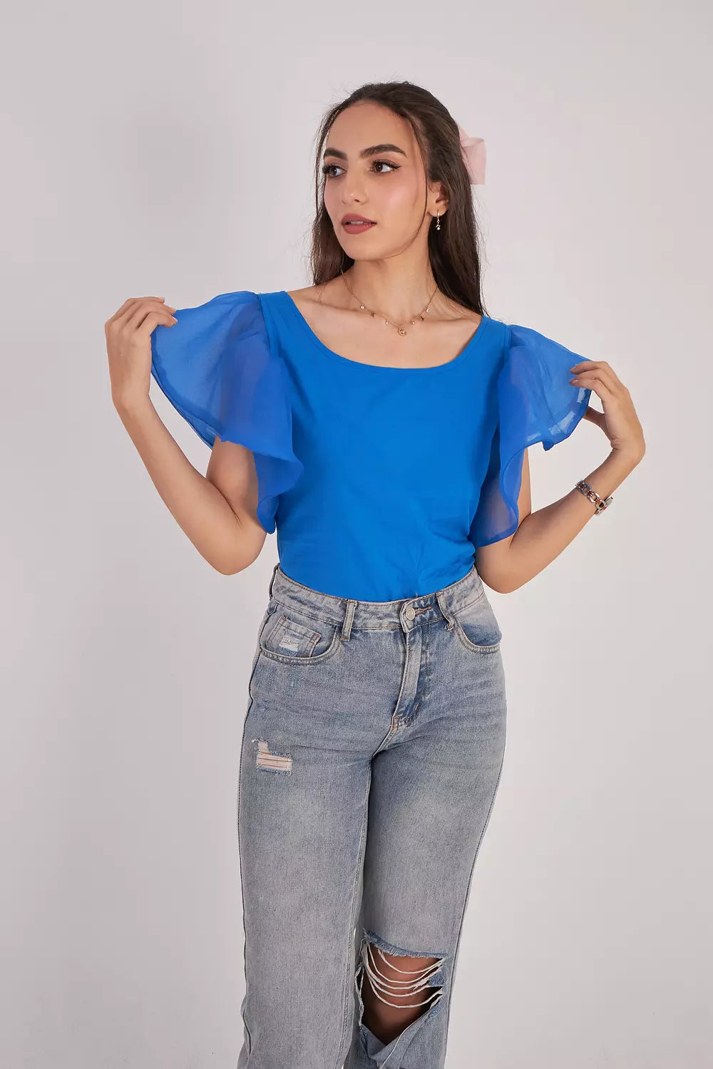 Bubble Bliss Bow Back Top