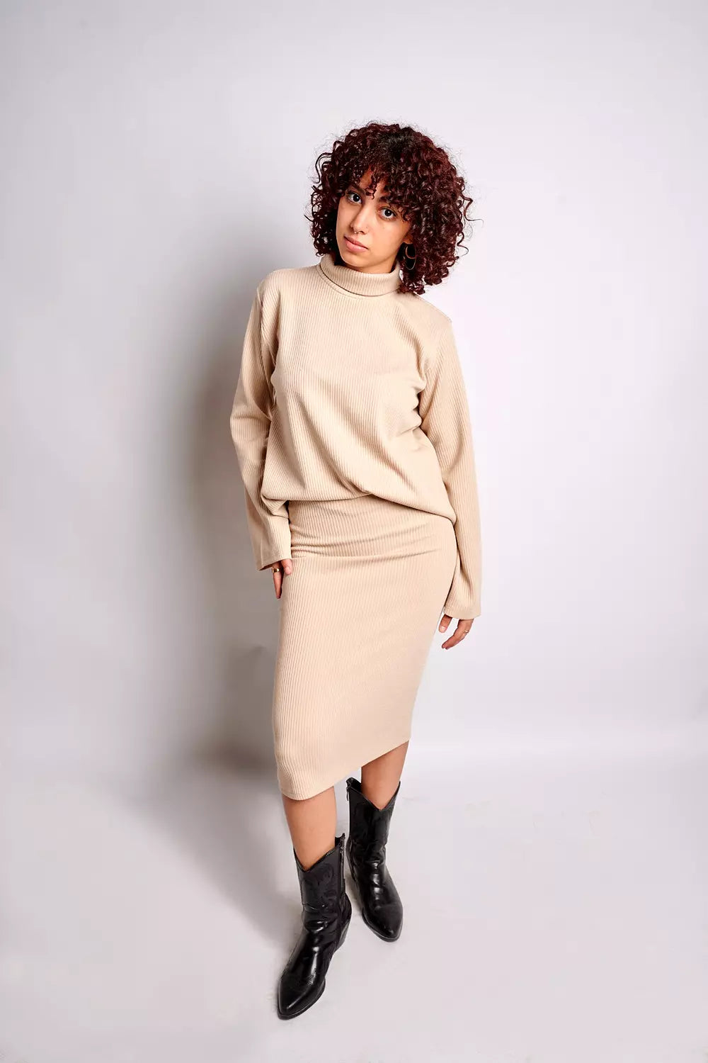 Oversized Cozy Chic Turtle Neck Top