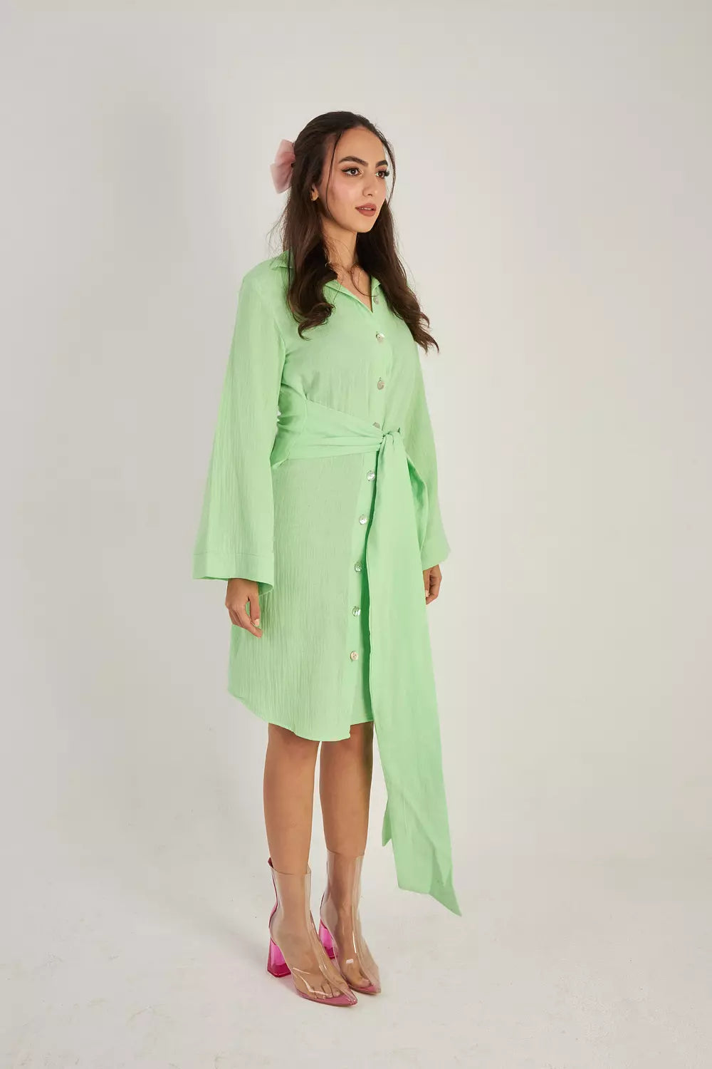 Bubbly Waist Wrap Chic Dress