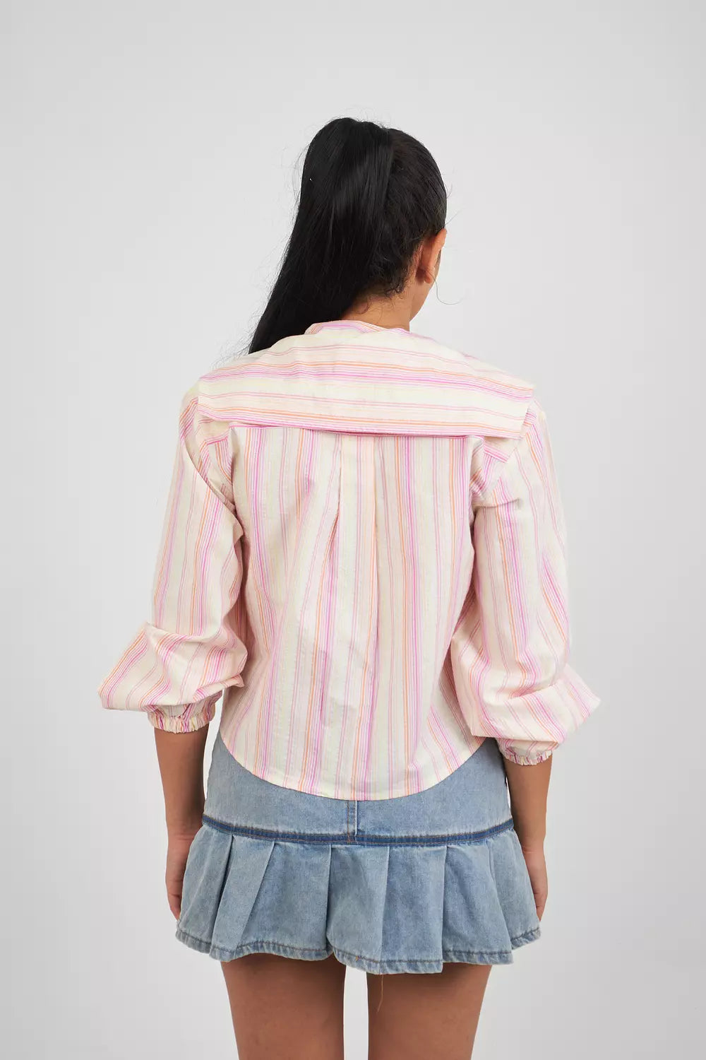 The Gelato Stripes Pan Collar Shirt