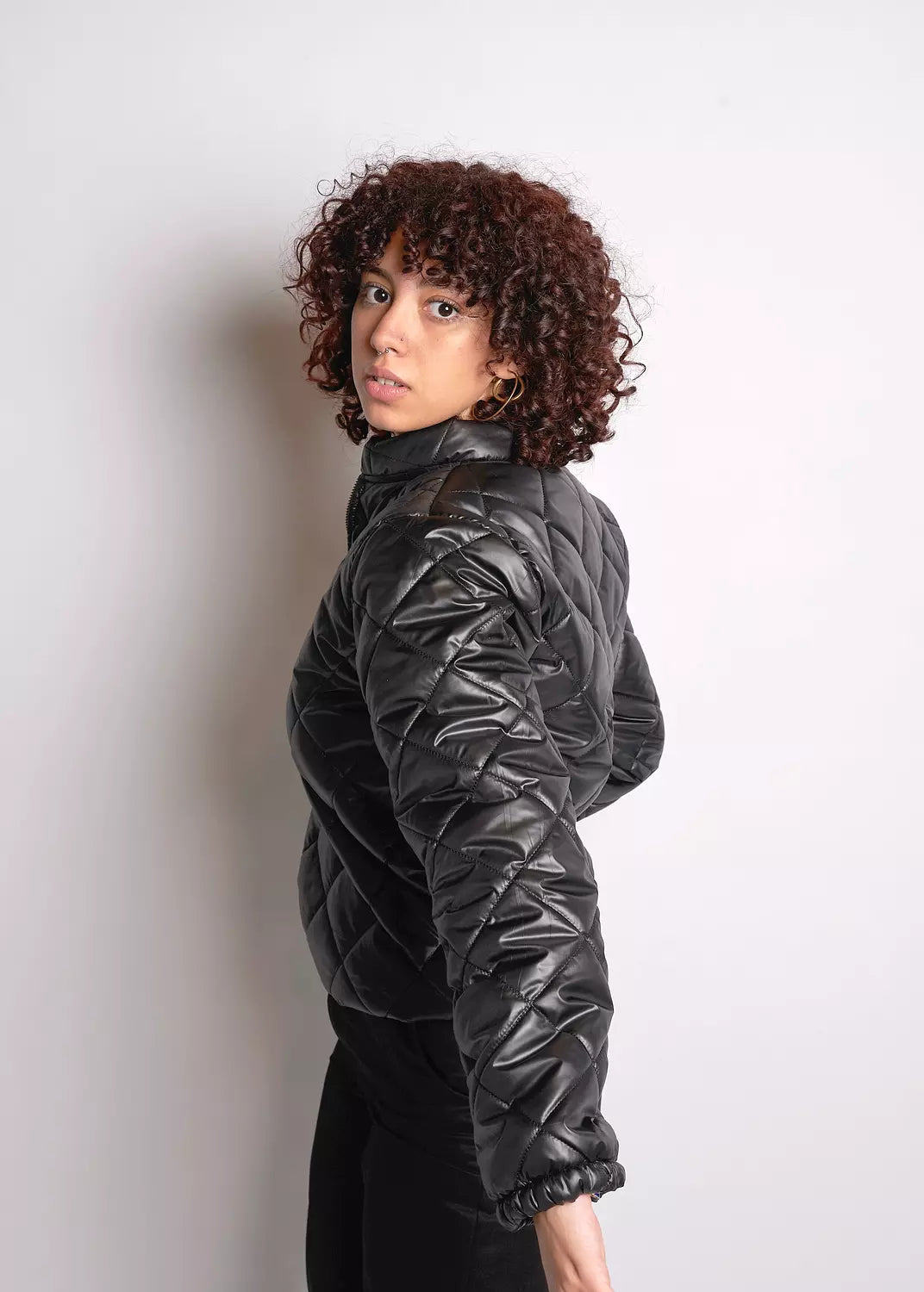 Fusion Puffer zipped sweatshirt