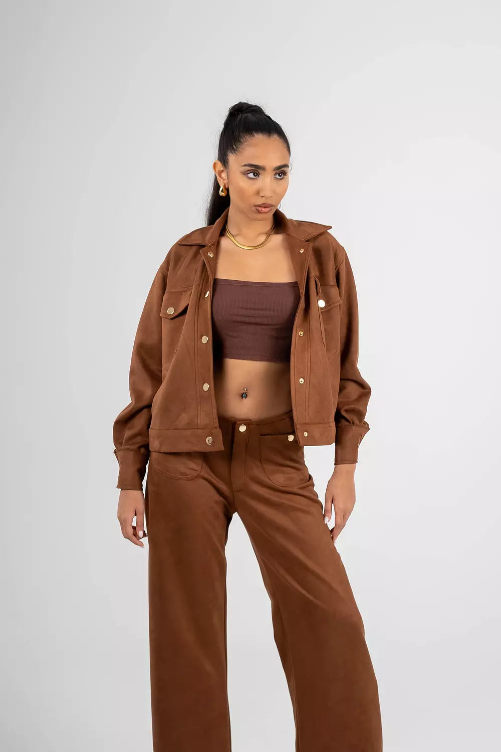 Luxe Suede Oversized Jacket