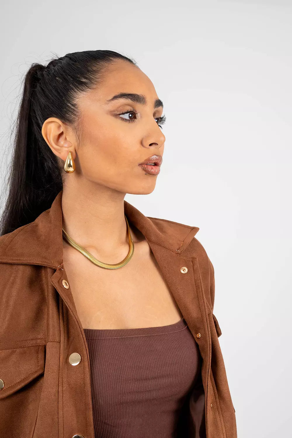 Luxe Suede Oversized Jacket