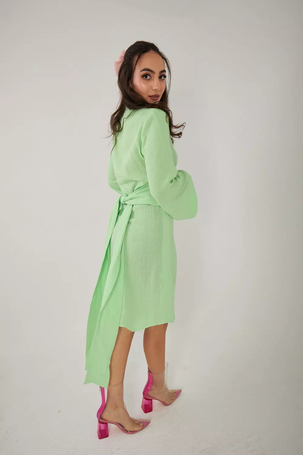 Bubbly Waist Wrap Chic Dress