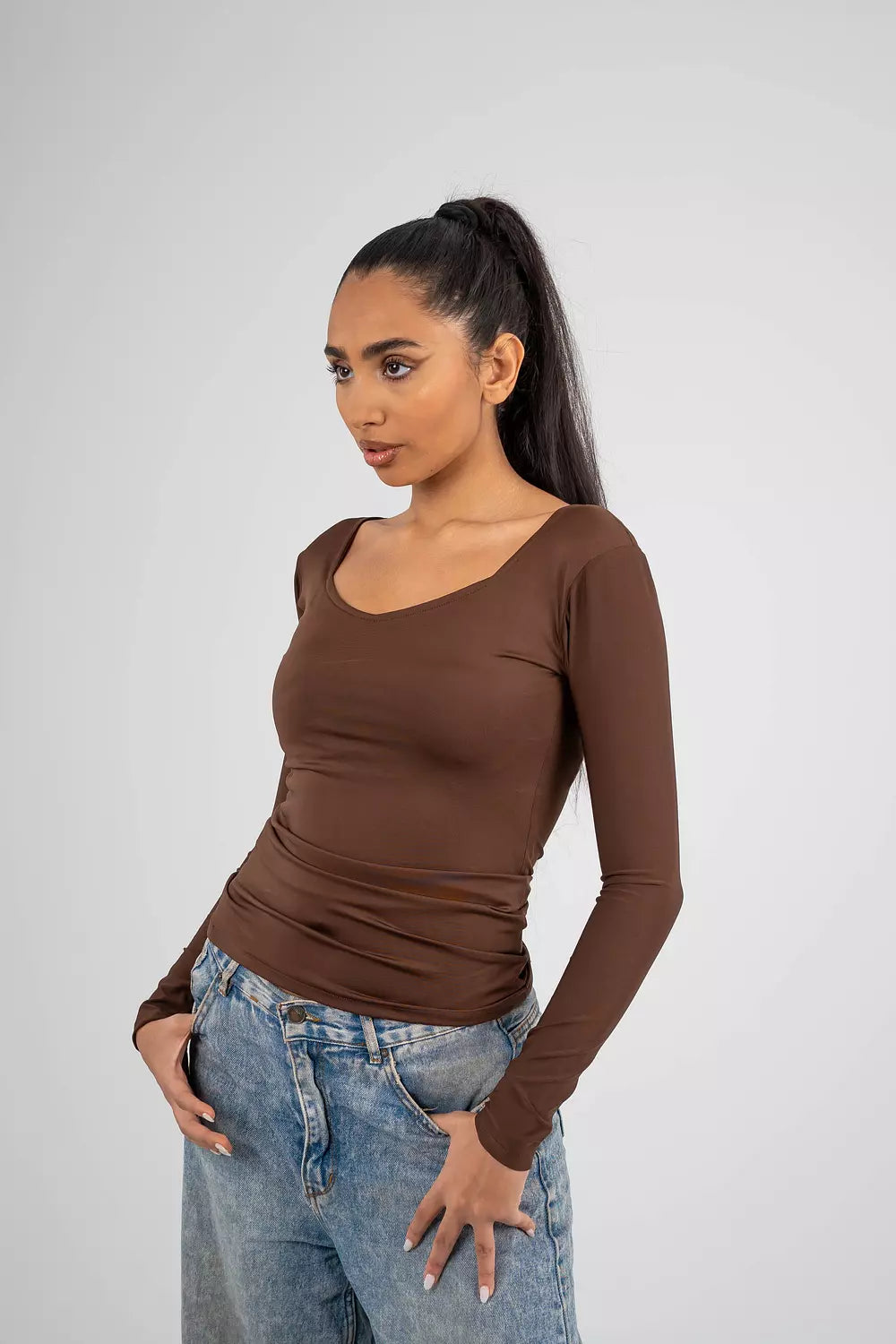 Squared Neck Top